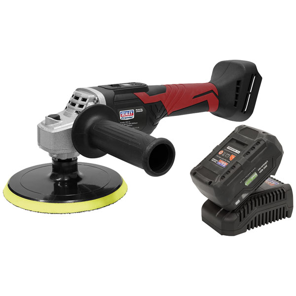 Click to view product details and reviews for Sealey Cp20vrpkit Cordless Rotary Polisher Kit 20v 4ah Sv20 Series.