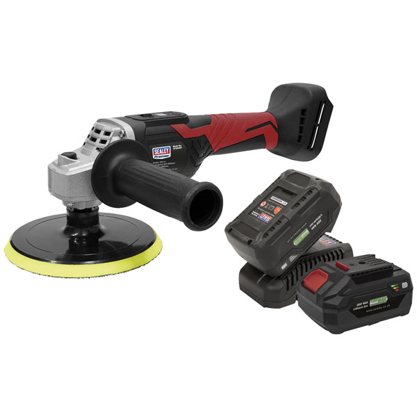 Sealey Cp20vrpkit2 Cordless Rotary Polisher Kit 20v Sv20 Series Ø1