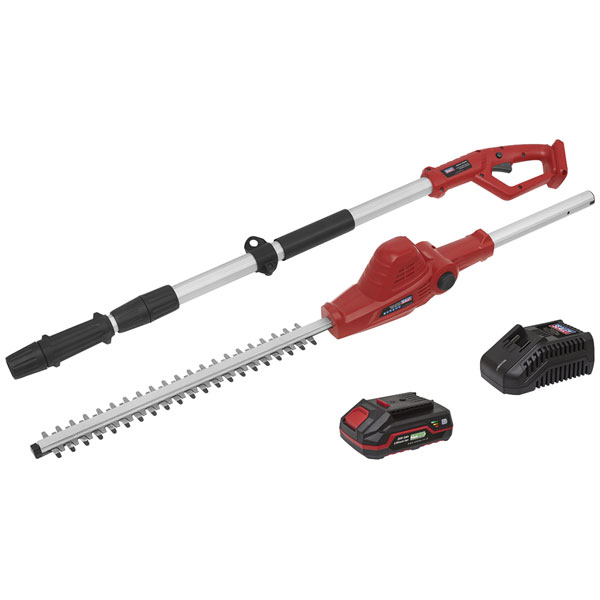 Sealey CP20VTP01 Cordless Telescopic Hedge Trimmer Kit 20V 2Ah SV2...