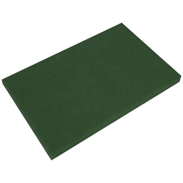 Worksafe GSP1218 Green Scrubber Pads 12 x 18 x 1" - Pack of 5