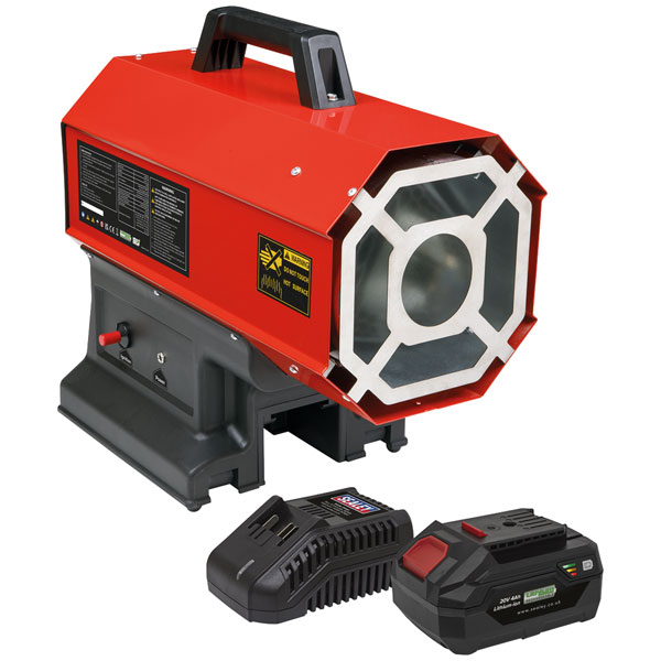 Sealey LP69CCOMBO 2in1 Cordless/Corded Space Warmer 30,000-68,000B...
