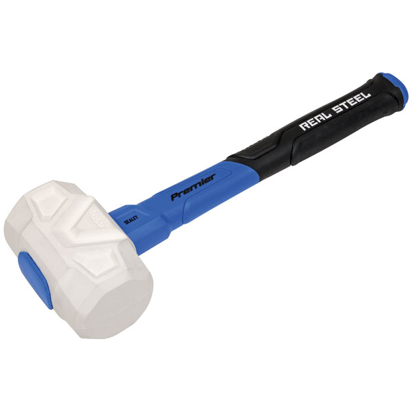 Sealey RMG16 Rubber Mallet with Fibreglass Shaft 16oz