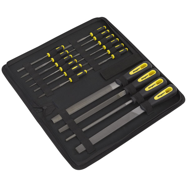 Siegen S05781 File Set 16pc Engineer's & Needle