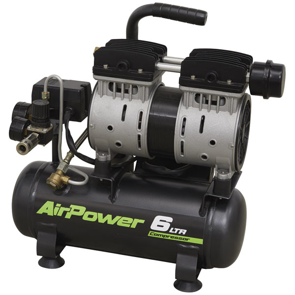 Slide Sealey SAC0607S Low Noise Air Compressor 6L Direct Drive 0.7hp