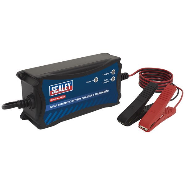 Sealey SBC6 Battery Charger & Maintainer 12V 6A Automatic