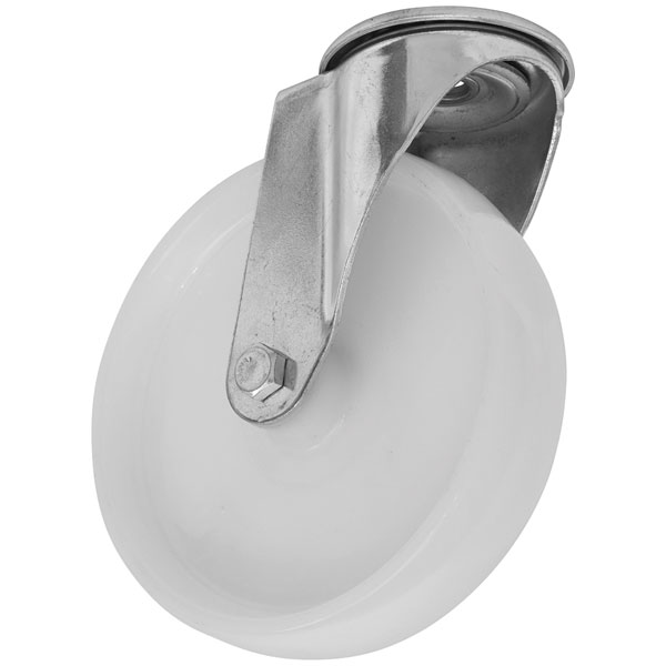  SCW4100SBEM Heavy-Duty Nylon Bolt Hole Castor Wheel Ø100mm - Trade
