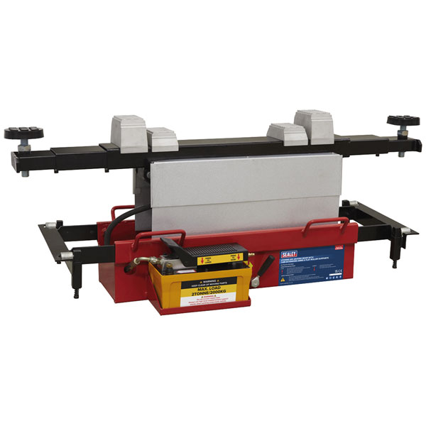 Sealey SJBEX200A Air Jacking Beam 2tonne - Arm Extenders & Flat Ro...