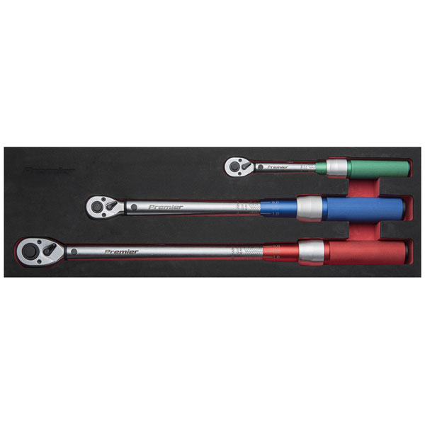 Sealey STW900SET Torque Wrench Micrometer Style 3pc Set