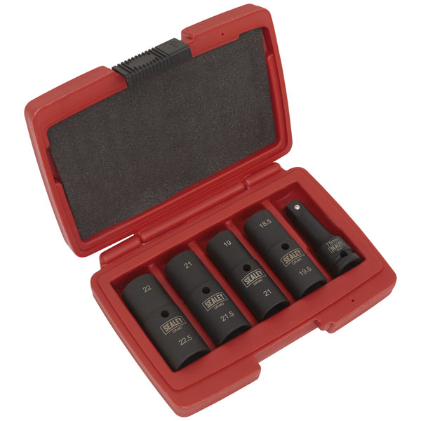 Sealey SX1820 Deep Imp Socket Set 1/2"Sq Drive 80mm Double Ended 1...