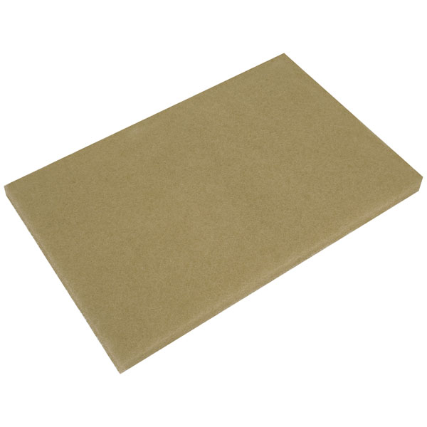 Worksafe TBP1218 Tan Buffer Pads 12 x 18 x 1" - Pack of 5