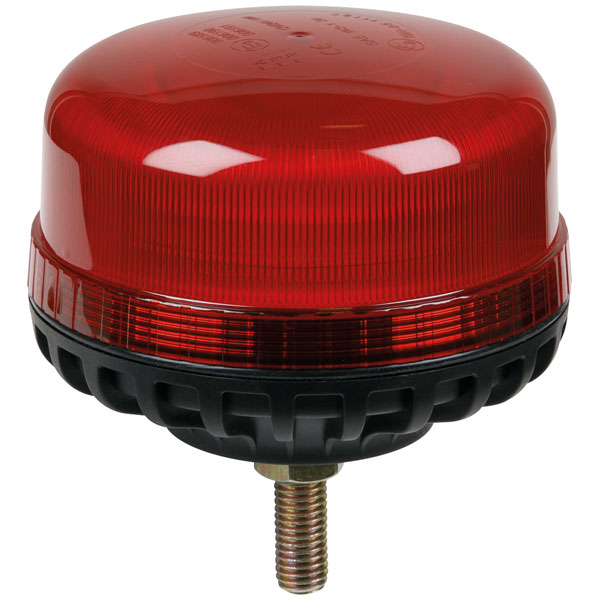 Sealey WB951LEDR Warning Beacon SMD LED 12/24V 12mm Bolt Fixing - Red