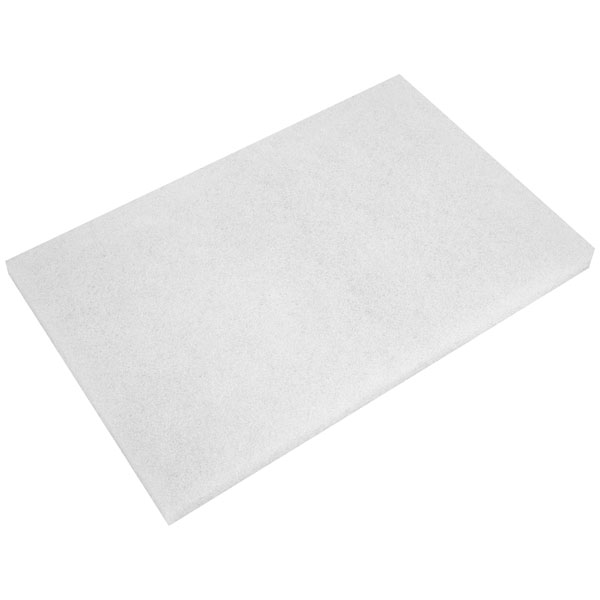 Worksafe WPP1218 White Polishing Pads 12 x 18 x 1" - Pack of 5