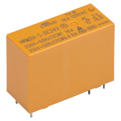 High Sensitivity PCB Power Relay, SPST-NO 24VDC 16A