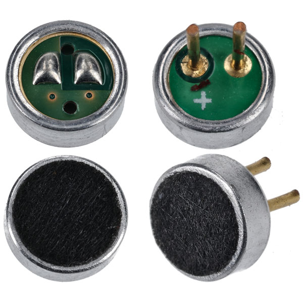 R-TECH 524624 Microphone (Omni-directional) 4mm, PCB pins