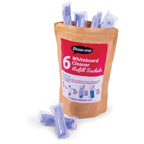 Show-me WCE500R6 Whiteboard Cleaner Refills Pk 6