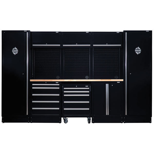  04398 BUNKER® Modular Storage Combo with Hardwood Worktop (16pc)