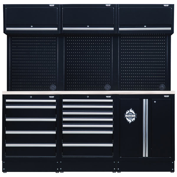  04415 BUNKER® Modular Storage Combo with Stainless Steel Worktop (14pc)