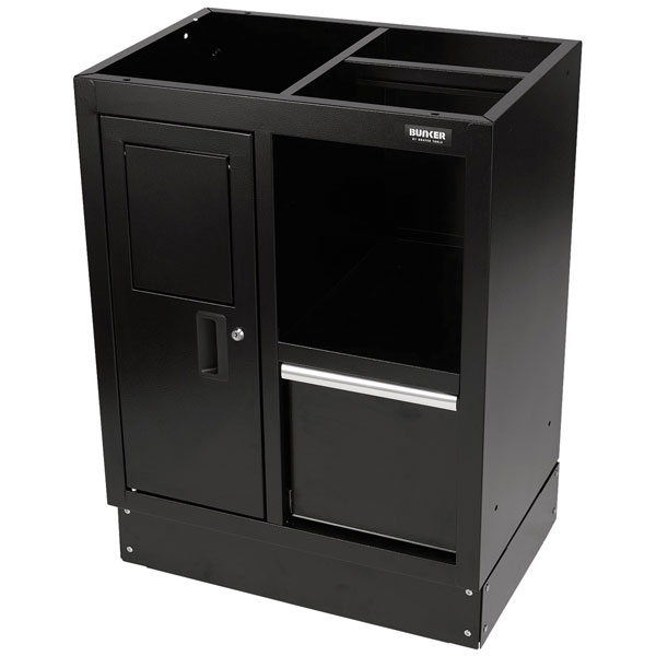  33161 BUNKER® Modular Multi-Function Floor Cabinet 680 x 458mm Black