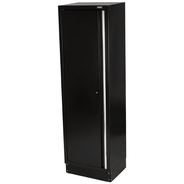  33165 BUNKER® Modular Tall Single Door Floor Cabinet 600 x 458mm Black