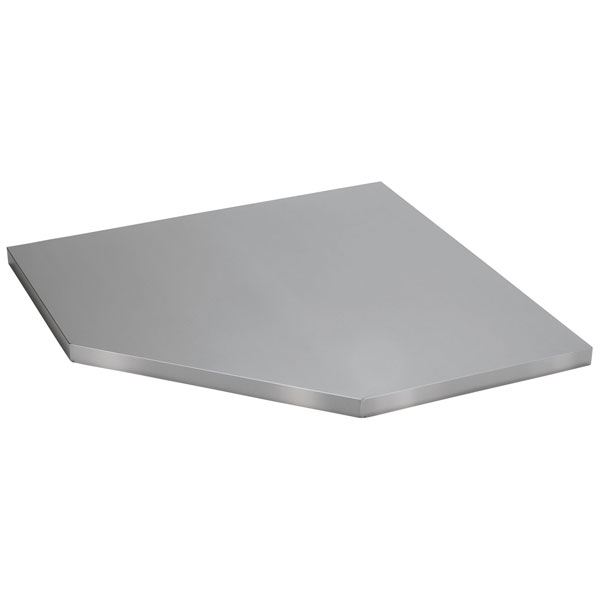  33203 BUNKER® Modular Stainless Steel Worktop for Corner Cabinet 865mm