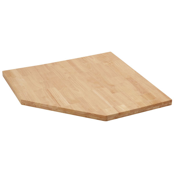 33210 BUNKER® Modular Hardwood Worktop for Corner Cabinet 865mm