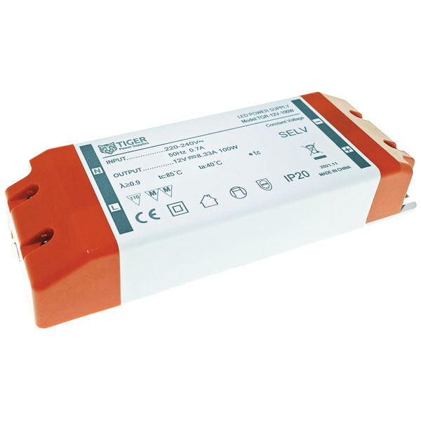  TGR-12V-100W 12V DC 8.3A 100W LED Driver