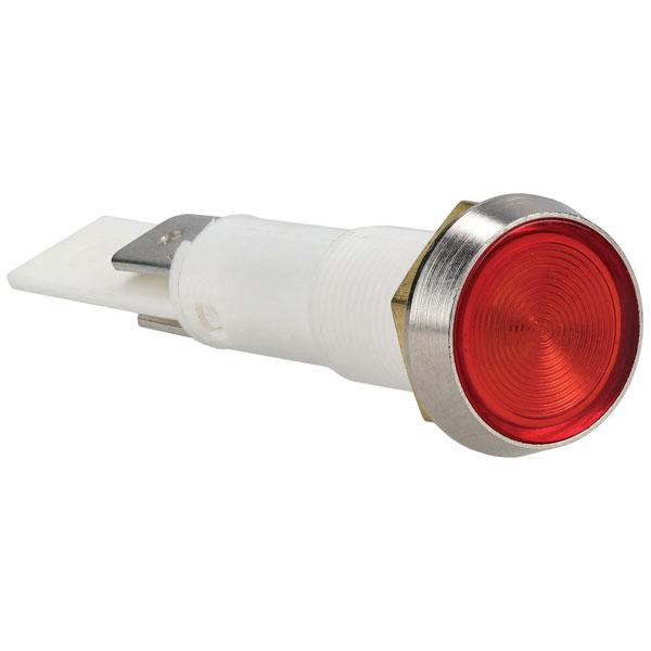 Bulgin C027500NAE Neon Indicator 250V Quick Connect Red 10mm Flat ...
