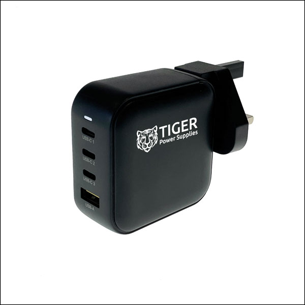  TGR-USB-100W-PD-UK-4P 100W USB C UK PD 4 Port GaN