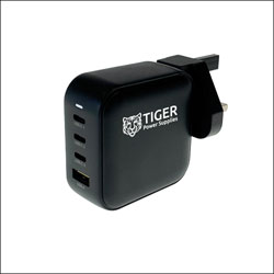 Tiger power Supplies TGR-USB-100W-PD-UK-4P 100W USB-C UK PD 4 Port GaN