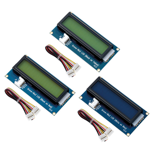 Seeed 104020112 Grove - 16 x 2 LCD (Black on Red)