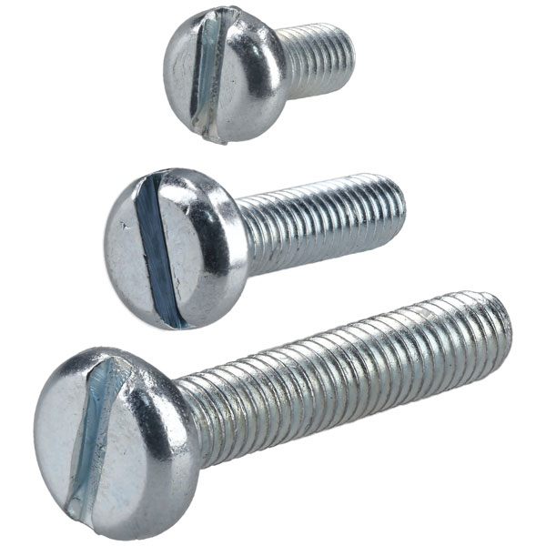 R-TECH 337190 Slotted Pan Head Machine Screws BZP M6 10mm - Pack O...