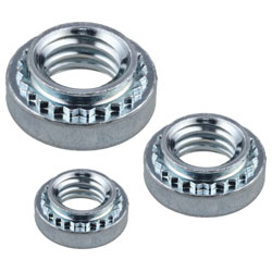 A Range of R-TECH Self Clinching Steel  Bright Zinc Passivated Nuts