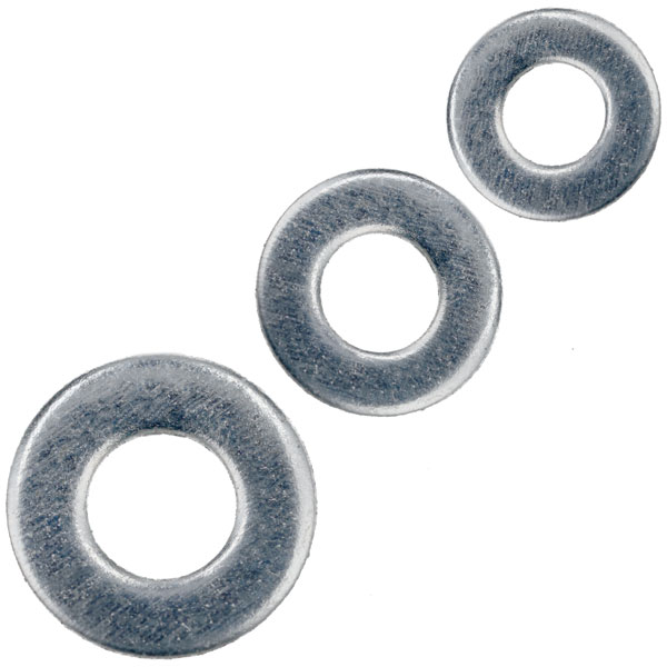R-TECH 337160 Steel Washers BZP M2 - Pack Of 1000