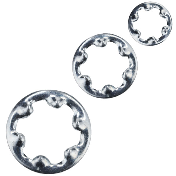  337166 Steel Shakeproof Washers BZP M3 - Pack Of 100