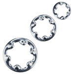 A Range of R-TECH Shakeproof Steel Washers, Bright Zinc Passivated Finish