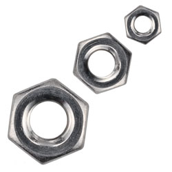 A Range of R-TECH A2 Stainless Steel Hexagonal Nuts