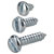 A range of R-TECH Hardened Steel Pan Head Slotted Self Tapping Screws