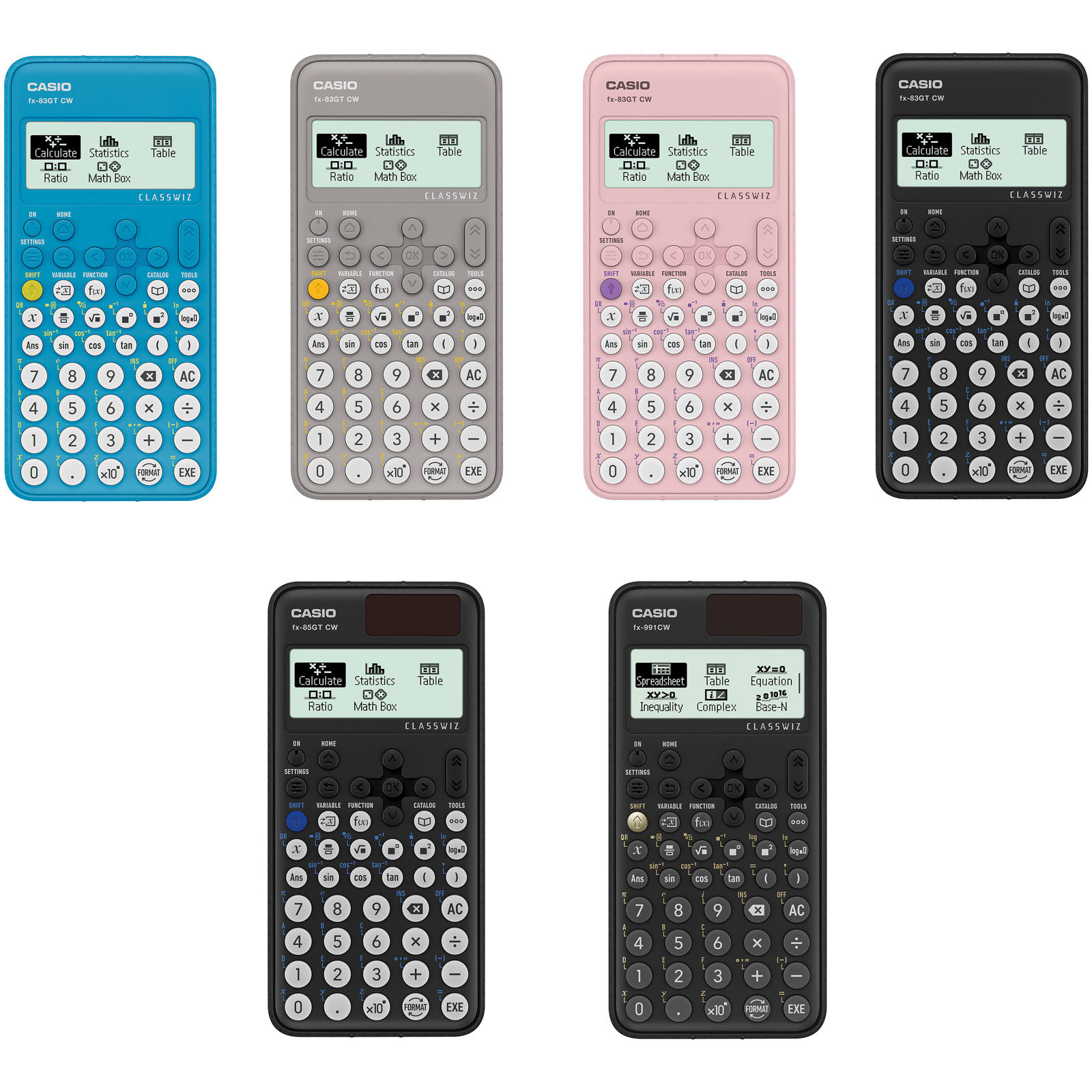  New Casio FX-83GTCW Black Scientific Calculator : Office  Products