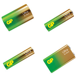 GP Ultra Alkaline Battery Range