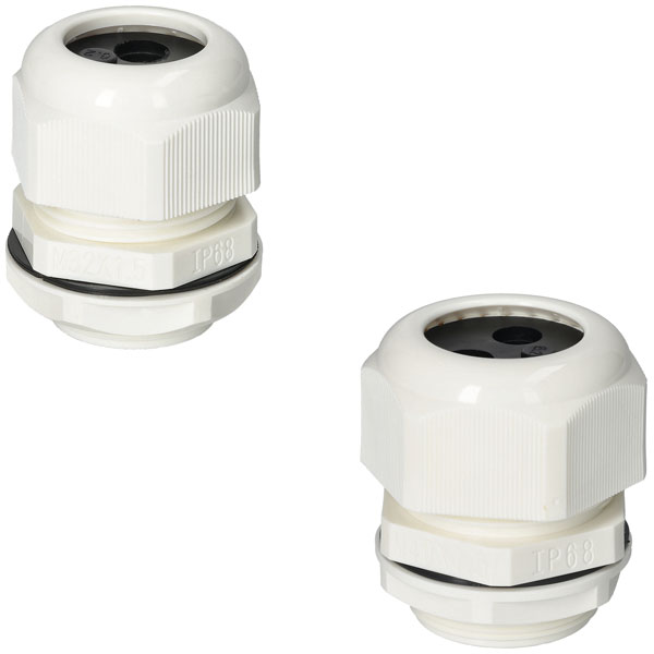 UniCrimp QCGM40TPW 40MM Nylon Meter Tail Gland White