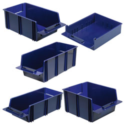 Raaco Polypropylene Shelf Bin Range for Steel Shelving System Units