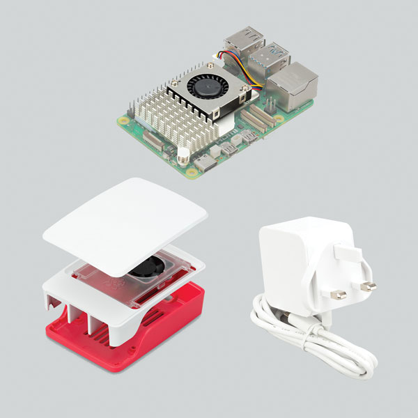  SC1159 Pi 5 Case Red and White