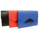13 Pocket Triangle Flap Expanding File Black