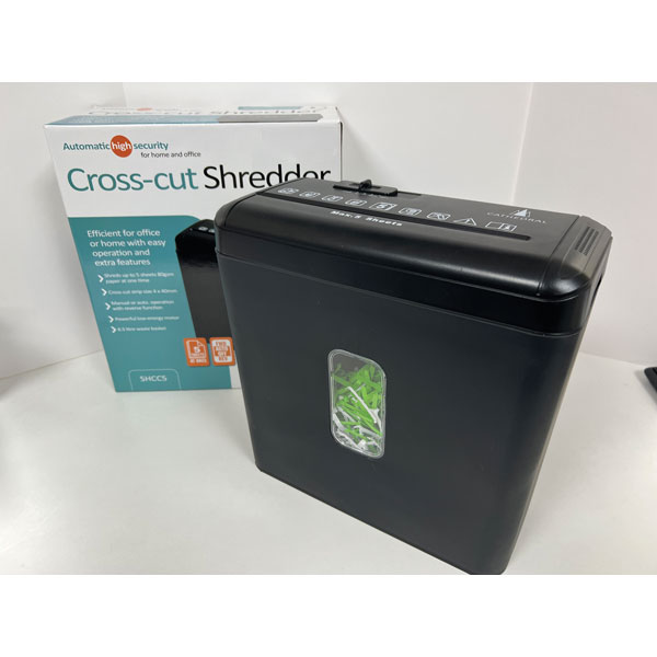 Cathedral Products SHCC5 Shredder Cross Cut 5 Sheet - 8.5ltr Bin
