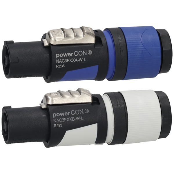 Neutrik NAC3FXXA-W-L powerCON A Type Power In Locking Mains Plug