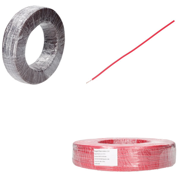 UniStrand UNITWA1.5RD500R 1.5mm Red Thin Wall Automotive Cable