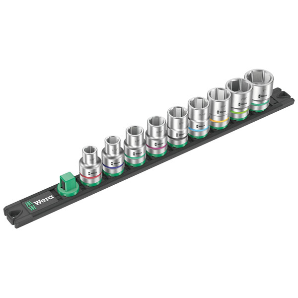 Wera 05005480001 Magnetic Socket Rail C Imp 1 Zyklop Socket Set, 1...