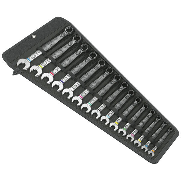 Wera 05020302001 6003 Joker 15 Set 1 Combination Wrench Set, 15 pc