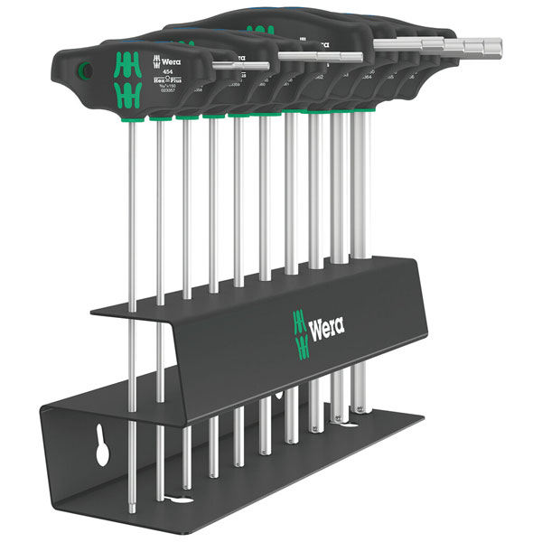 Wera 05023454001 454/10 HF Set Imperial 2 Screwdriver Set T-Handle...