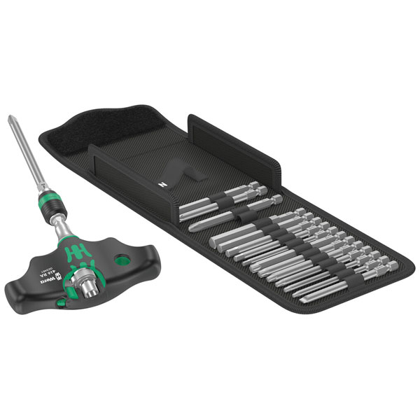 Wera 05023471001 Kraftform Kompakt 400 RA Set 1, 17 pc